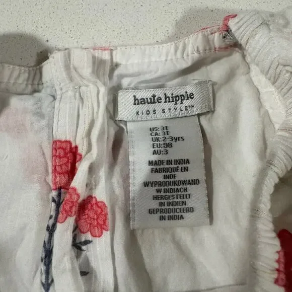 Haute Hippie Toddler Girl 3T Floral Dress - Picture 3 of 6